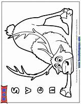 Frozen Coloring Pages Disney Olaf Sven Printable Colouring Google Da Disegni Reindeer Birthday Colorare Kids Visit Christmas Books Search Sheets sketch template