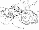 Superman Lego Coloring Pages Flying Brickshow Via Tv Tag sketch template