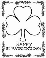 Coloring St Printable Pages Kids Shamrock Patrick Patricks Adults Color Printables Crafts Saint Clover Sheets Sheet Activities Pattys Everythingetsy Craft sketch template