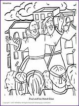 Paul Coloring Silas Pages Barnabas Josiah Bible Kids King Preaching Prison Athens Sheets Peter Printable Biblewise His Template Apostle School sketch template