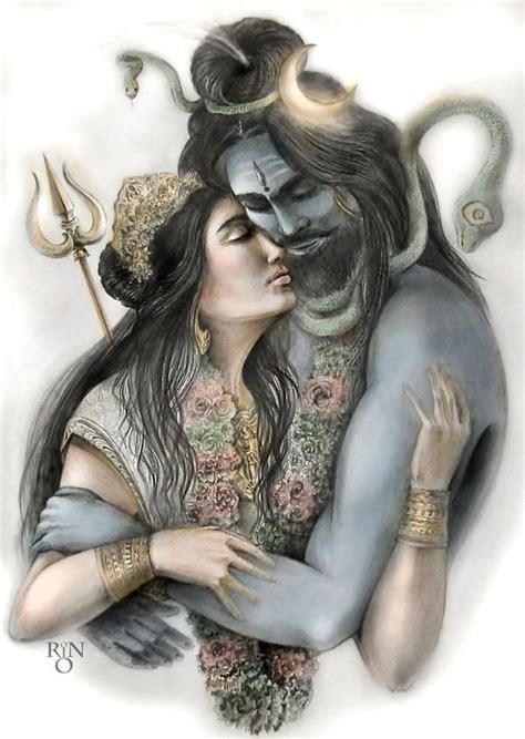 Shiva And Parvati By Rinrio On Deviantart In 2020 Shiva