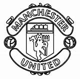 Manchester United Logo Football Coloring Pages Soccer Print Colouring Badge Sheets City Printable Sheet Ea Kids sketch template