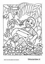 Afrika African Coloring Kleuteridee Nl Kleurplaat Kleurplaten Printable Preschool Thema Kleuters Theme Van Afkomstig Worksheets sketch template