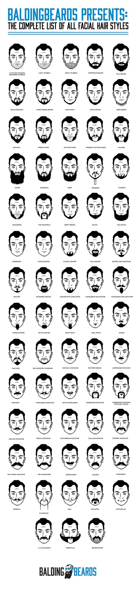 facial hair styles  men