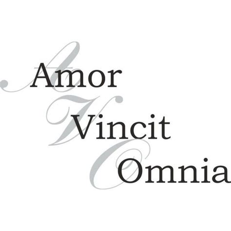 tattoo ideas and inspiration quotes and sayings amor vincit omnia love conquers all latin