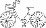 Bicycle Coloring Bike Printable Transportation Pages Drawing Kb sketch template