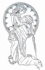Hades Coloring Pages Colouring Persephone sketch template