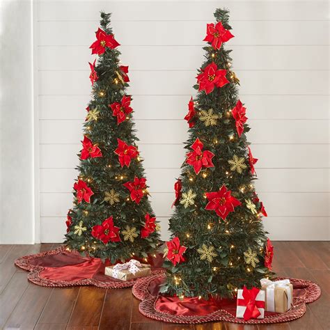 brylanehome christmas fully decorated pre lit   pop  christmas tree tree walmartcom