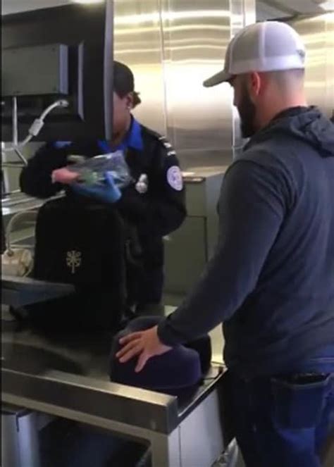 father pranks son with sex toy during airport security check