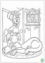 Coloring Granny Looney Tunes Dinokids Close Print sketch template