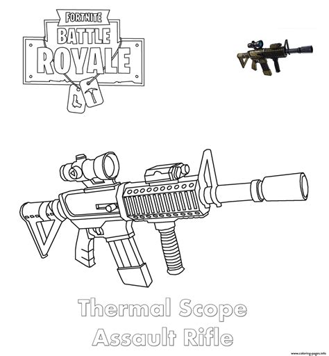 fortnite nerf guns coloring pages