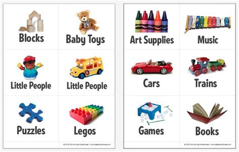printable toy bin labels playroom pinterest  printable toys
