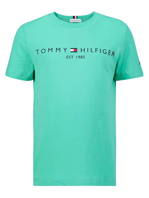 tommy hilfiger  shirt essential  turquoise nickiscom
