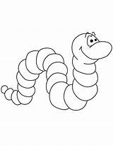 Worm Coloring Pages Printable Cute Worms Clipart Color Cartoon Print Apple Kids Preschool Book Colour Pdf Sheets Animal Visit Library sketch template