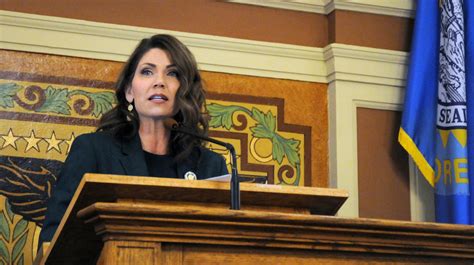 South Dakota Legislature Gov Kristi Noem Commits To Fiscal
