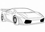 Coloring Pages Lamborghini Car Printable Kids sketch template