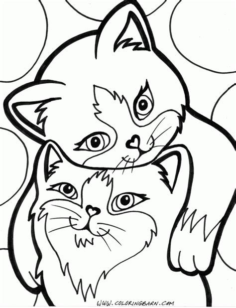 cat  kitten coloring pages coloring home