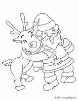 Noel Rodolfo Claus Pere Renne Rennes Renos Weihnachtsmann Hellokids Rudolf Reindeer Coloriages Rudolph Dasher Corredora Papai Navidenos sketch template