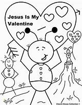 Valentine Christian Coloring Printable Pages Collection Divyajanani sketch template