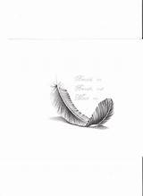 Feather Quote Tattoo Simple Quotes Tattoos Feathers sketch template