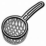 Clipart Strainer Sieve Clip Strain Kitchen Lineart Cliparts Sieb Cartoon Icon Water Svg Clipground Esl Tap Vocabulary Kids Library Vector sketch template