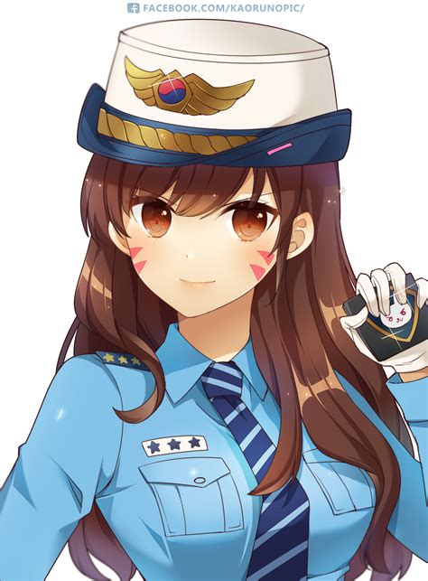 Atobesakunolove Overwatch D Va Police Uniform 391187