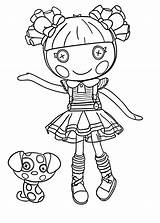 Coloring Pages Lalaloopsy La Sheets Kids Girls Printable Mermaid Colouring Color Clipart Adult Book Dodgers Cartoon Baby Dolls Sheet Getdrawings sketch template