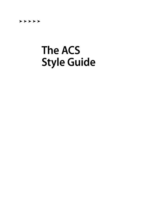 solution acs style guide studypool