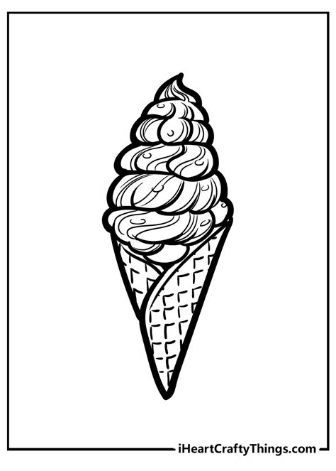 coloring page ice cream top   printable ice cream coloring
