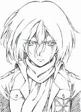 Mikasa Titan Attack Desenho Manga Colorear Kyojin Shingeki ミカ Ackerman Lineart アッカーマン Ataque Rostos Tutoriais Simp Arte Desenhar sketch template