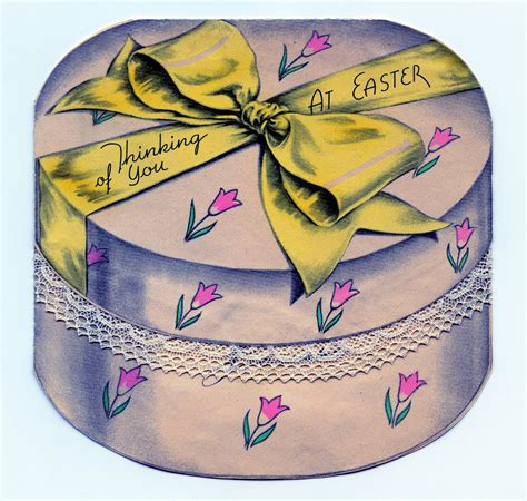 Easter Clip Art Darling Vintage Hat Box The Graphics Fairy