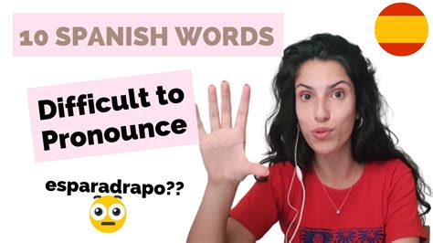 10 Difficult Spanish Words To Pronounce Youtube