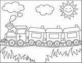 Locomotive Transporte sketch template