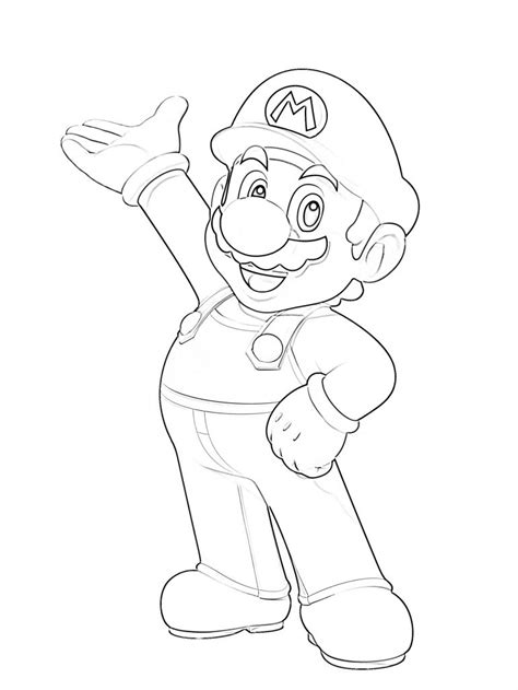 super mario coloring pages  kids