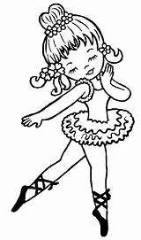Coloring Pages Ballet Gif Ballerina Girls Cute sketch template