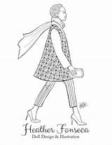 Coloring Pages Book Fashion Heather sketch template