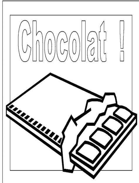 coloring page chocolate coloring pages