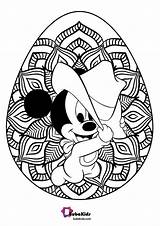 Mickey Mouse Disney Coloring Easter Egg Kids Baby Special Bubakids sketch template