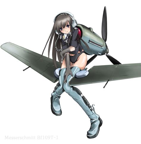 rule 34 airplane bf 109 black panties boots bow bow