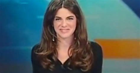 News Presenter Forgets She S Sitting At A Glass Desk And
