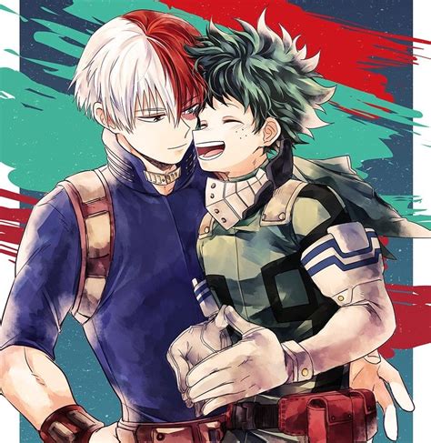 Todoroki Shouto And Midoriya Izuku My Hero Academia