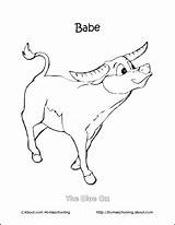 Bunyan Paul Ox Babe Blue Coloring Printables Tales Choose Board Pages sketch template
