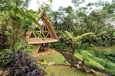 tiny bamboo cabin  bali