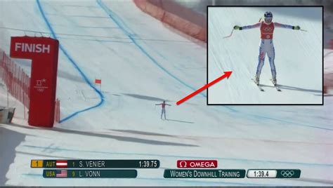 Lindsey Vonn Intentionally Slowed Down During Her Downhill Training Run