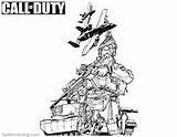 Duty Call Pages Coloring Printable Ghosts Cod Ghost Template sketch template