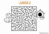 Laberintos Faciles Labirinti Animali Labirinto Pianetabambini sketch template
