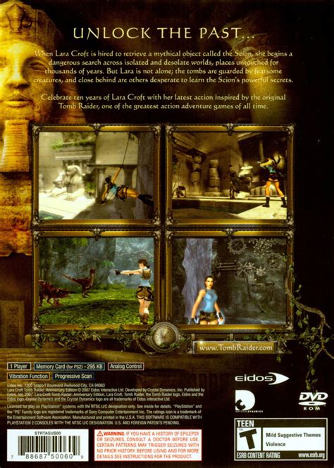 Lara Croft Tomb Raider Anniversary 2008 Macintosh Box