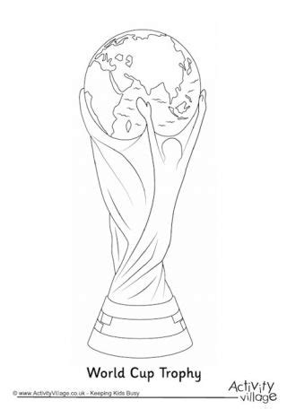 world cup colouring pages world cup trophy world cup football