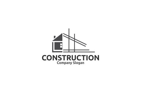 construction logo illustrator templates creative market