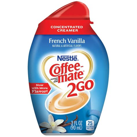 coffee mate  french vanilla concentrated liquid coffee creamer   fl oz bottles walmart